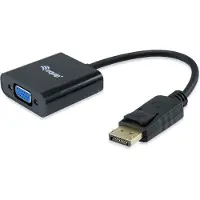 Equip DisplayPort vers VGA (VGA, 15 cm), Adaptateur données + vidéo, Noir