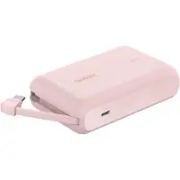 Belkin Batterie Externe 10 000 Mah 20 W Power Delivery Avec Câble Usb-c Intégré - Rose