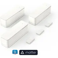 Bosch Smart Home Contact II - Détecteur de porte et fenêtre - sans fil - ZigBee 3.0 - 2.4 - 2.4835 GHz - blanc (pack de 3)