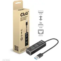 Club 3D Csv-1430a Usb 3.0 To Ethernet Adapter Argenté