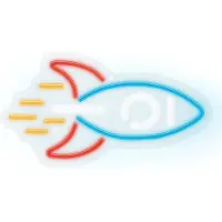 Forever Lumière Led Décorative Plexi Rocket Neolia