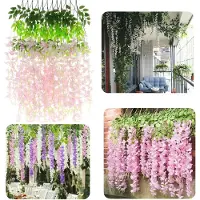 Nobo Kids Guirlande artificielle de glycine, 12 pièces, rose clair