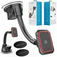 Forever support de voiture pour pare-brise MH-270 magnétique noir, Support pour smartphone, Noir