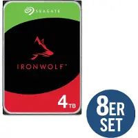 Seagate IronWolf ST4000VN006 - Disque dur - 4TB - interne - SATA 6Gb/s - 5400 tours/minute - mémoire tampon : 256 Mo - avec 3 ans de récupération de données Rescue (ST4000VN006)