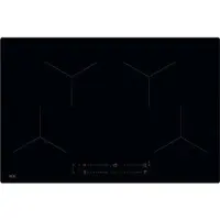 AEG Table de cuisson autarcique / Induction / Série 5000 Induction / Hob²Hood /à curseur / 80 cm / En pose libre / 4 zones de cuisson / Fonction Power / Sécurité enfants OIO84A00IB