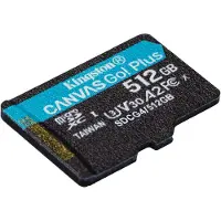 Kingston Technology Scheda microSDXC 512GB 200MB/s U3 V30 A2 Canvas Go Plus
