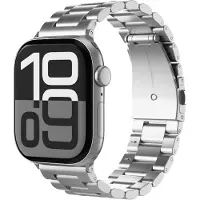 Vonmählen Link Bracelet 2 silber 40 / 41 / 42 mm (40 mm, 41 mm, 42 mm, Acier inoxydable), Sangles de montre, Argent