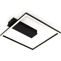 B.K.Licht Plafonnier LED, noir, LED/14W