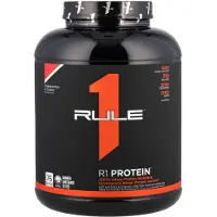 Rule One Proteins , Mélange de Poudre de Protéine R1 à Boire, Fraises et Crème, 5,03 lb (2,28 kg)
