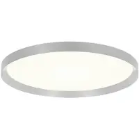 Steinhauer Éclairage de plafond moderne Flady Gris métal Ø30cm