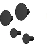 Blomus PONTO Wandhaken black Set 4tlg