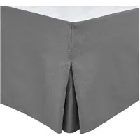 HOME LINGE PASSION Enveloppe de sommier - - 160 x 200 cm + 30 cm - Anthracite