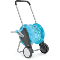 Cellfast Kit d'arrosage - - COMPACT - Chariot sur roues - Tuyau 1/2" 20 m - Accessoires IDEAL