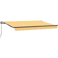 vidaXL Store rétractable couleur sable 3,5 x 2 m en tissu