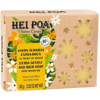 Hei Poa - Savon Surgras Extra-Doux À L'huil De Monoï Solide 100 G