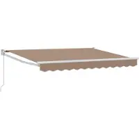 vidaXL Store à rallonge taupe 3 x 2,5 m