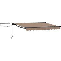 vidaXL Auvent électrique rétractable , couleur taupe, 4 x 2 m