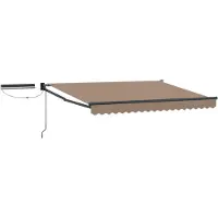vidaXL Auvente électrique rétractable , couleur taupe, 4,5 × 3 m