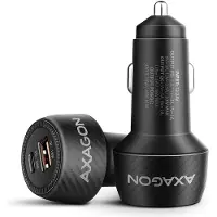 Axagon PWC-PQ48, nabíječka do auta 48W, výstup USB-A + USB-C, PD3.0/PPS/QC4+/SFC/Apple, Adaptateur pour véhicule, Noir