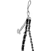 GUESS Strap GUSTSASSK black Metal Classic Charm, Bandoulière pour smartphone, Noir