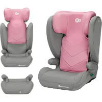 Kinderkraft I-SPARK 2 PLUS – Siège auto i-Size 100–150 cm, rehausseur 2-en-1, 3,5–12 ans, H-GUARD & SPS, appuie-tête réglable sur 10 positions, rose