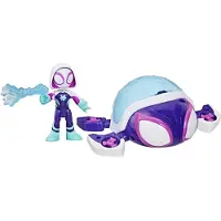 Hasbro Spidey Ghost-Spider Water-Webs. Figurine et véhicule. Marvel Spidey et ses amis extraordinaires. À partir de 4 ans.