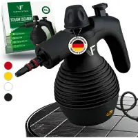 Neighbour's Friend Nettoyeur vapeur à main – Réglage de la vapeur – Comprend 10 accessoires – Réservoir de 350 ml – Noir