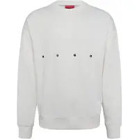 HUGO Sweat-shirt 'Darislong' noir / blanc naturel