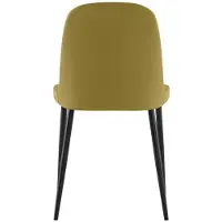 STONES Chaise de salle à manger Tamara, design moderne, revêtement gris clair doux au toucher, pieds en métal noir, design élégant, 45 x 52 x 85 cm - Seta Design