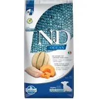 Farmina N&amp;D Ocean Dog Puppy Mini cod, pumpkin &amp; cantaloupe melon 7 kg - morue, potiron &amp; melon cantaloup pour chiots de petites races