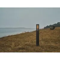 Nordlux Aludra Seaside colonne d'extérieur IP44, Variante : Ø 124 x 954 mm, E27, 15 W, noir