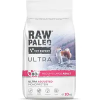 Raw Paleo Ultra Pork Medium&amp;Large Adult 10kg nourriture humide pour chiots à base de dinde et de morue
