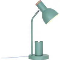 Nordlux Lampe de bureau verte Devone avec porte-plume