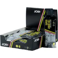 Born Super Liquid Energy Gels Box Citric 55ml 12 Units Rouge,Noir