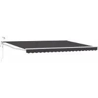 vidaXL Store électrique rétractable, anthracite, 4 x 3 m