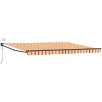 vidaXL Store électrique rétractable multicolore 5 x 3 m