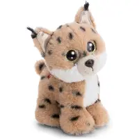 Nici Peluche lynx Lenzo debout, marron, 15 cm (15 cm)