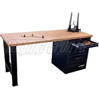 Unior Établi de mécanicien professionnel 2600A-US, noir
