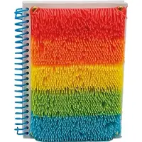 Stnux Mehrfarbiges sensorisches Notizbuch mit Fransen (A5, Quadrillé, Couverture rigide)