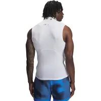 Under Armour Heatgear Armour Comp Mock Sleeveless T-shirt Blanc 2XL Homme