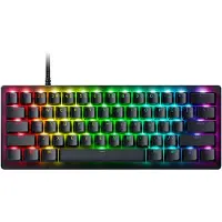 Razer Huntsman V3 Pro - Clavier - 60% - mini - rétroéclairé - USB-C - QWERTZ - allemand - Commutateur de touches : Analog Optical Switches (Gen-2) (RZ03-04990400-R3G1)