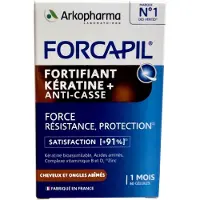 Arkopharma Forcapil Kératine Fortifiante + Anti-Cassa 60 gélules