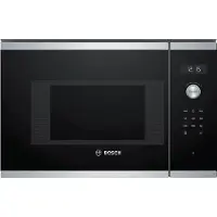 Bosch Serie 6 BFL524MS0 Four à micro-ondes encastrable Micro-ondes uniquement 20 L 800 W Noir, Acier inoxydable
