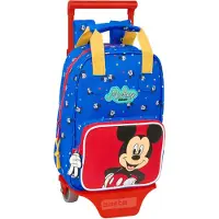 Safta Mini With Wheels Mickey Mouse Good Day Wheeled Backpack Bleu Enfants