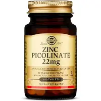 Solgar Picolinato Zinc Tablets 100 Units
