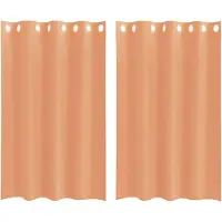vidaXL Voile Rideaux avec oeillets 2 pcs. Terracota