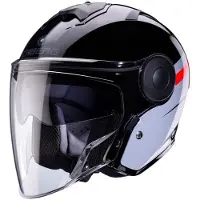 Caberg CabergSohoZephirNoirGrisRougeCasqueJet Taille XL