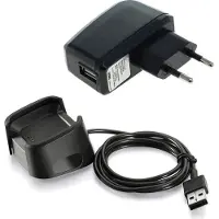 Subtel Chargeur pour montre connectée + Câble USB System Connector compatible avec - Adaptateur secteur 1A Câble charge rapide smartwatch gps sport fitness