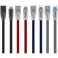 Usams Câble tressé U-Light Lightning Bleu/Bleu 1.2M Ipzsusb03 (Us-Sj182)