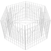 vidaXL Lit surélevé à gabion hexagonale 100 x 90 x 50 cm
